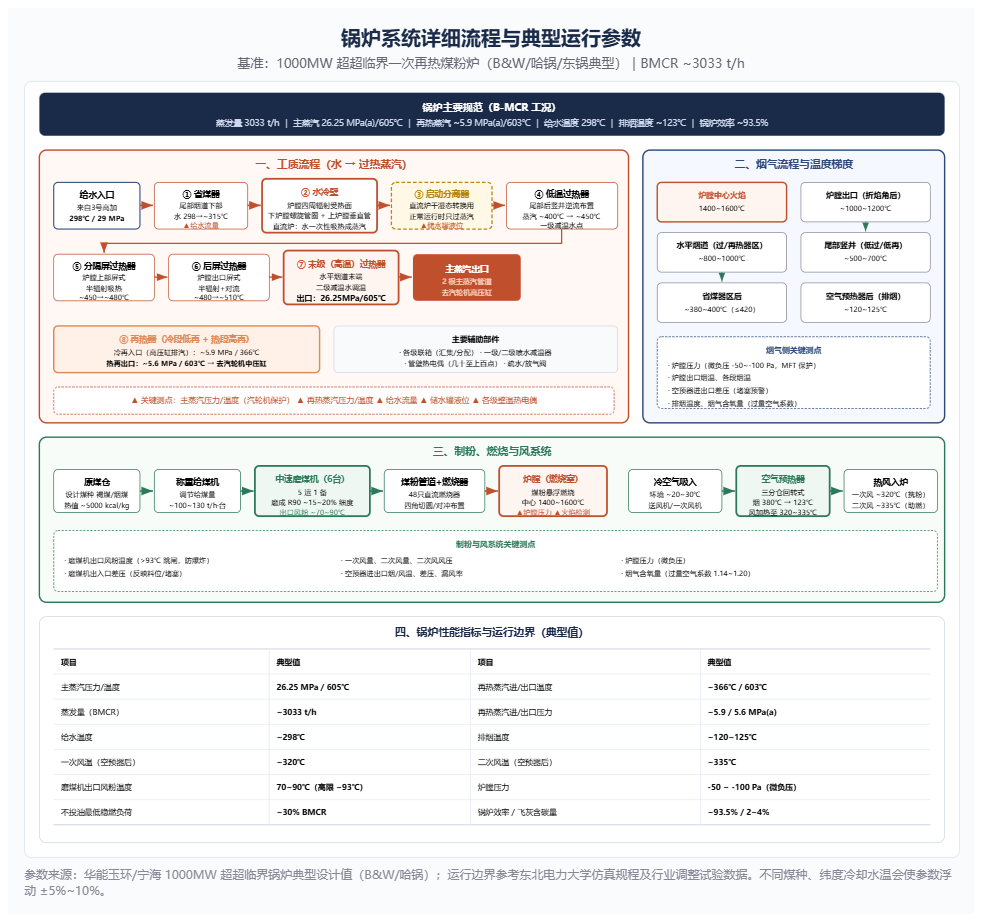 锅炉系统详细流程