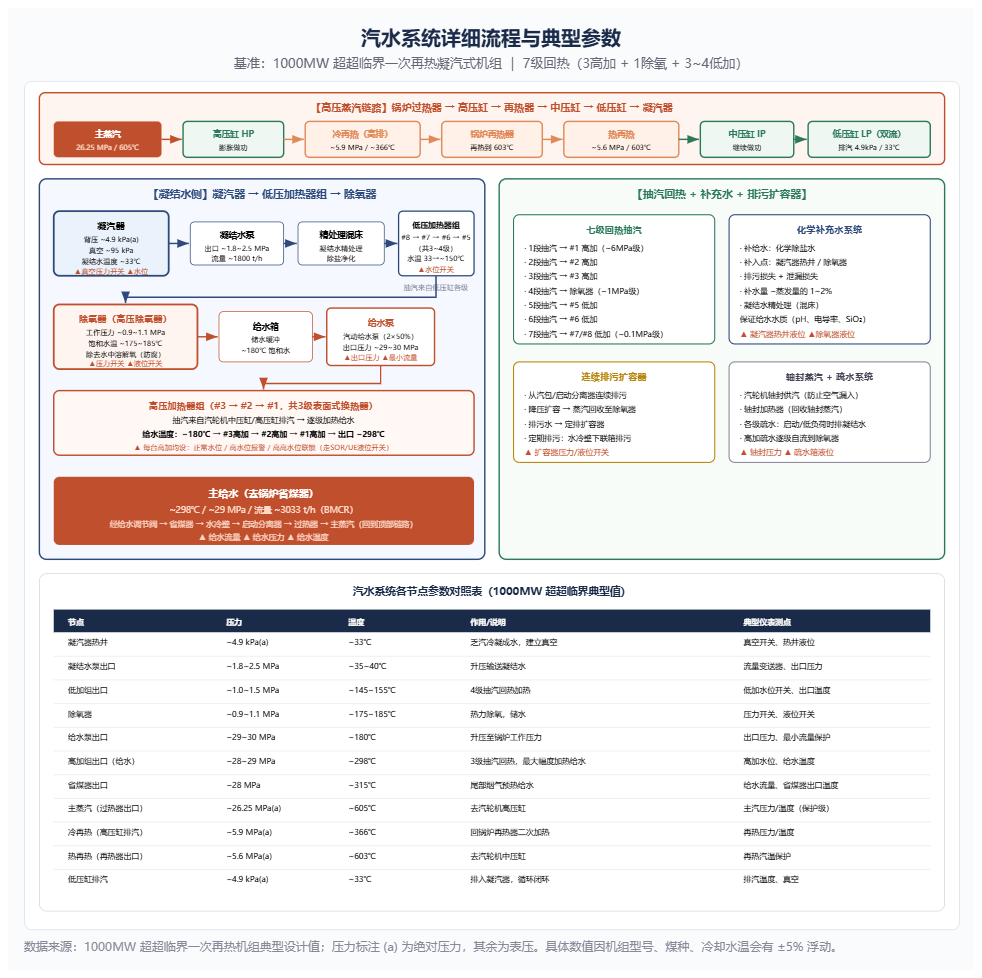火电厂汽水系统流程及压力开关的使用节点 西安奥信
