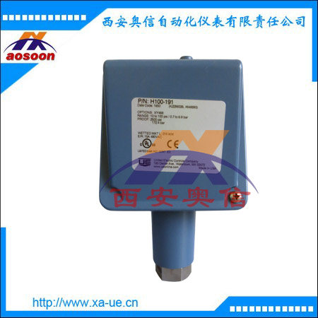 H100-190美国UE不锈钢膜片压力开关H100-190炉膛压力