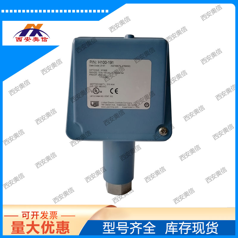 PN:H100-191-M201美国UE开关10-100Psi